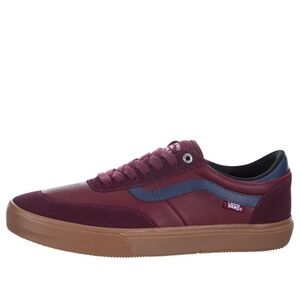 Vans Men's Burgundy and Blue Sneakers